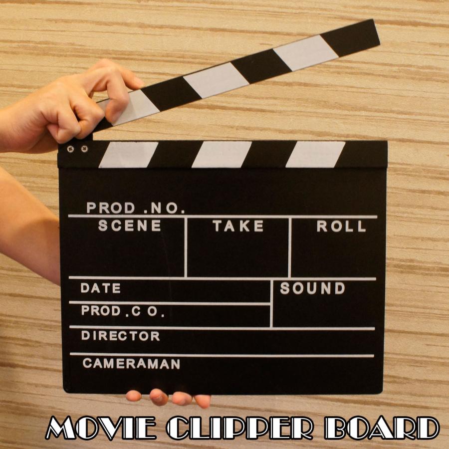 木製 カチンコ Lサイズ MOVIE CLIPPER BOARD 映画 ハリウッド