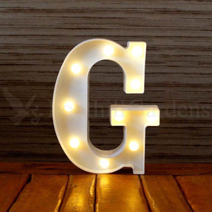 マーキーサイン アルファベット ( G ) LED ライト ランプ 数字 記号