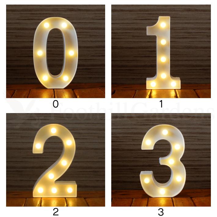 マーキーサイン ナンバー LED ライト ランプ 数字 番号 文字 電池式 照明 飾り 光 装飾 誕生日 結婚式 パーティー メモリアル 看板 サプライズ |  | 11