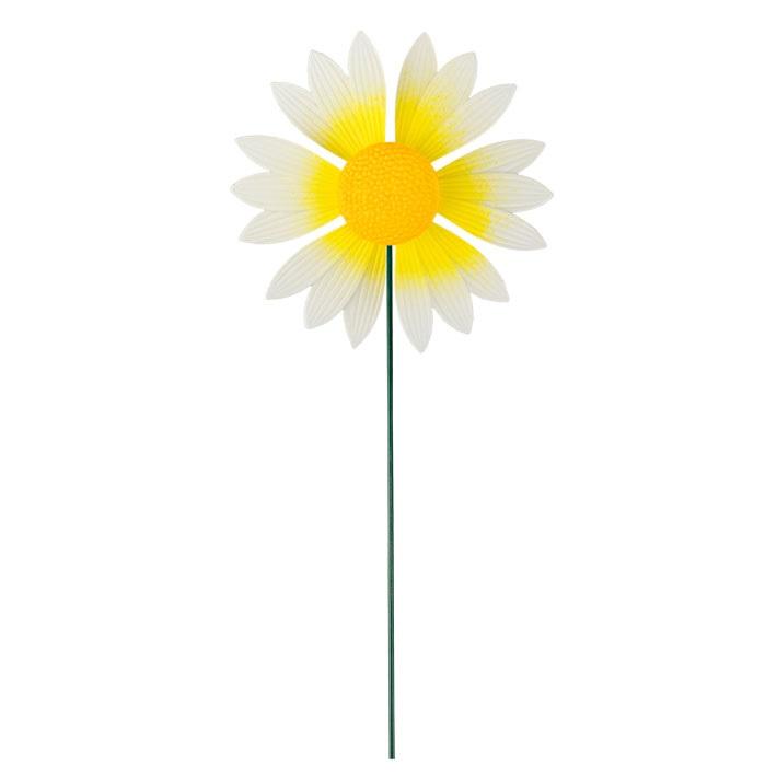 カラフル デイジー ガーデン ステイク ホワイト 花 お花 プランター 観葉植物 風車 庭 ガーデニング ピック 飾り 杭