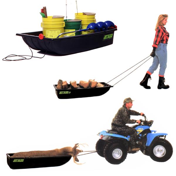 大型ソリ ジェットスレッド Jrサイズ 4点セット (ブラック) Jet Sled