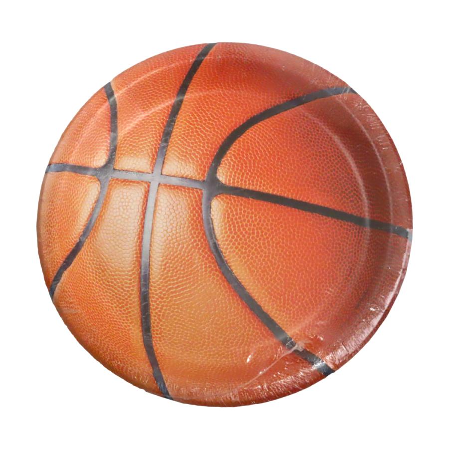 バスケット ボール スポーツ ペーパー プレート バスケ 紙皿 使い捨て 部活 クラブ チーム イベント パーティー 歓迎会 送別会 幹事