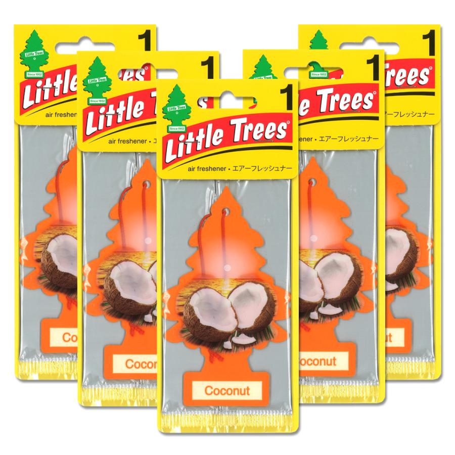 Little Trees（リトルツリー） ココナッツ 5枚セット 芳香剤 車 部屋