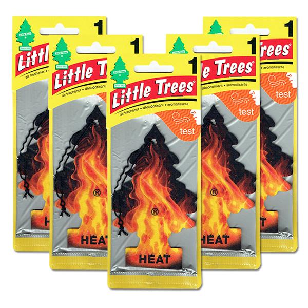 リトルツリー ヒート 5枚セット Little Trees 芳香剤 車 部屋 吊り下げ USA エアフレッシュナー 炎 廃盤【メール便 送料無料】｜abspec