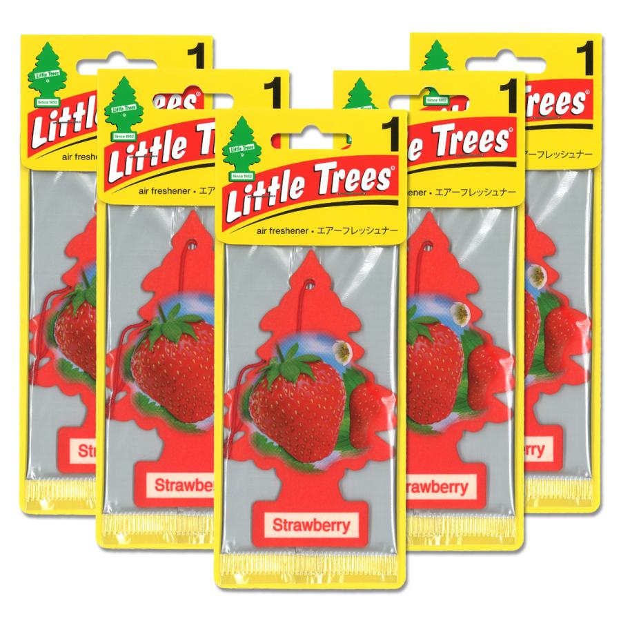 Little Trees（リトルツリー） ストロベリー 5枚セット 芳香剤 車 部屋