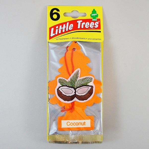 お得な6枚組 リトルツリー ココナッツ Little Trees 芳香剤 エアフレッシュナー 車 部屋 吊り下げ Usa メール便 送料無料