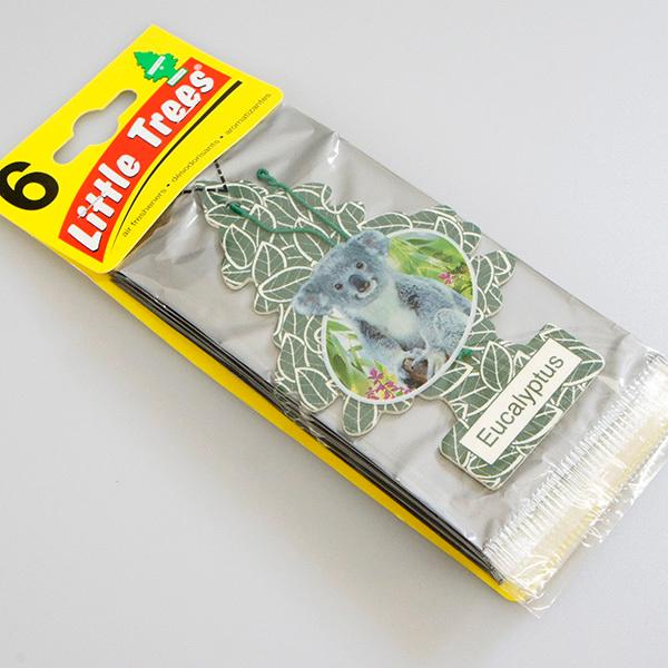 お得な6枚組 リトルツリー ユーカリ プタス Little Trees 芳香剤 エアフレッシュナー 車 部屋 吊り下げ 廃盤【メール便 送料