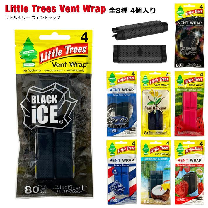 リトルツリー ヴェントラップ エアフレッシュナー (全8種) LittleTrees Vent Wrap 芳香剤 車 車載 車用 自動車 エアコン 送風口 クリップ 手軽 取付 | Little Trees