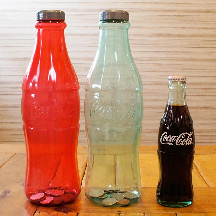 コカコーラ ボトル バンク 貯金箱 12インチ Sサイズ (クリア) Coca-Cola Bottle Bank 12inch (clear) アメ雑 インテリア｜abspec｜03