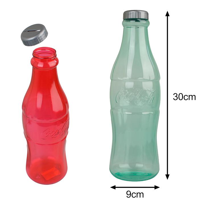 コカコーラ ボトル バンク 貯金箱 12インチ Sサイズ (クリア) Coca-Cola Bottle Bank 12inch (clear) アメ雑 インテリア｜abspec｜04
