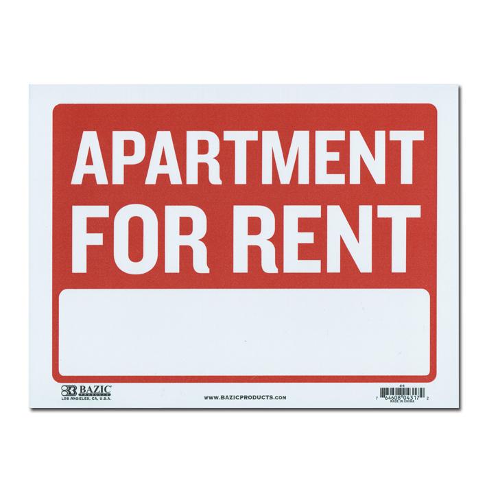 サインプレート APARTMENT FOR RENT Sサイズ SignPlate 看板 英字 飾り
