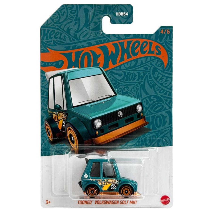 Hot Wheels トゥーンド フォルクスワーゲン ゴルフ MK1 マテル Hot Wheels トゥーンド フォルクスワーゲン ゴルフ MK1 マテル