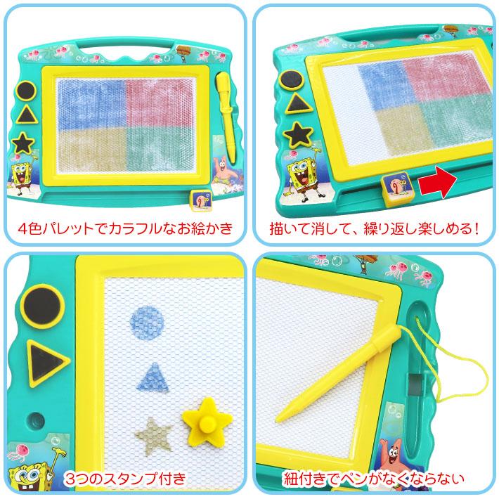 スポンジボブ マグネット ドローイング ボード セット SpongeBob お絵かきボード キャラ グッズ 子供 おもちゃ 遊び 部屋｜abspec｜03