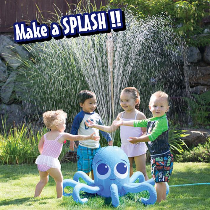 スプリンクラー バディ SPRINKLER 水遊び おもちゃ タコ クジラ 夏 庭 屋外 噴水 こども 子ども 子供 キッズ ビニール プール おもしろ 【全2種】 |  | 05