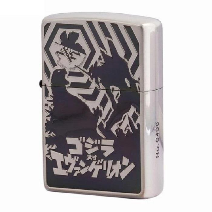 Zippo シルエットver 庵野秀明監督 卸問屋の数量限定 数量限定 シルエットver 喫煙具 ライター 限定品 ゴジラvsエヴァンゲリオン