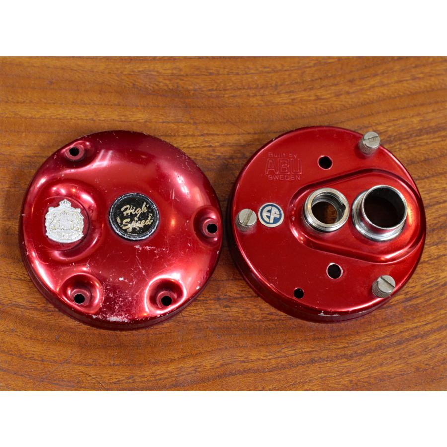 オールド ABU 4000/5000/6000番台★サイドカップ 左右セット★レッド★☆エビス | Abu Garcia