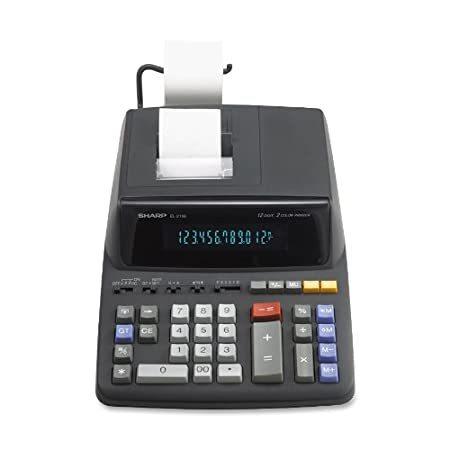 【25％OFF】 Sharp EL-2196BL Black Calculator, Printing Digit 12 電卓
