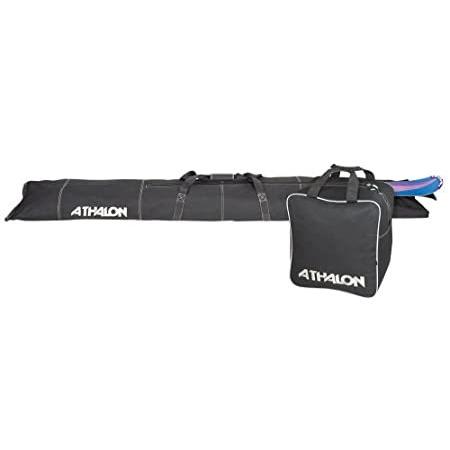 経典ブランド Ski Piece Two Athalon 124Black Sportsgear Athalon and Black Set Bag Boot バッグ