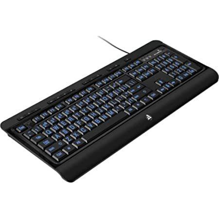 【在庫限り】 2TW8836 Keyboard USB Illuminated Tri-Color Print Large Aluratek - キーボード