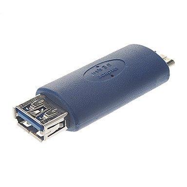 【税込】 FASEN USB 3.0 AF to Micro USB 3.0 BM OTG Adapter Blue USBコネクタ