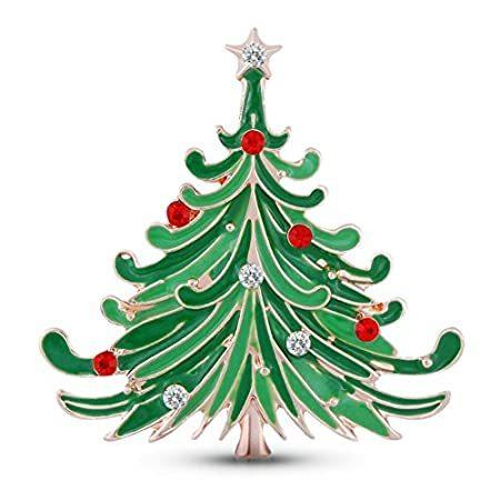 税込 Stunningキラキラ光るクリスタルラインストーンクリスマスツリーピンブローチ 送料無料 日本未発売商品をアメリカから輸入 レディースアクセサリー Affaires Sociales Gouv Cg