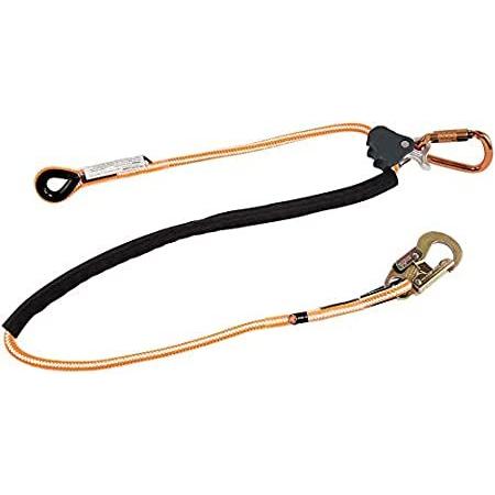 Pelican Rope Positioning Lanyard with Steel Snap Hook (1/2 inch x 12 feet) 落下防止ワイヤー