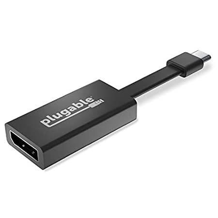 Plugable USB-C - DisplayPort 変換アダプター 4K60Hz, Thunderbolt 3 対応システム、MacBook P USBコネクタ