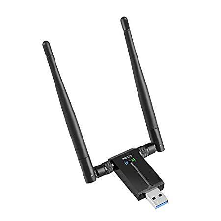 週間売れ筋 Adapter WiFi 3.0 USB Wireless AC1300 for 2.4G/5 Antennas 5Dbi Band Dual PC- その他ネットワーク機器