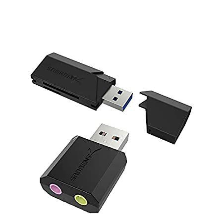 割引価格 Sabrent SuperSpeed 2-Slot USB 3.0 Flash Memory Card Reader + USB External S カードリーダー、ライター