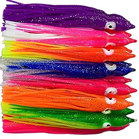 25pcs Hoochie Fishing Lures Soft Plastic Octopus Squid Skirt Lures Trolling ルアー フライケース Operacioneswp Com