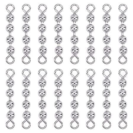 メーカー直売 ナマズタックル ナマズスイベル ステンレススチール 釣りビーズチェーンスイベル 30個 Stallry 送料無料 日本未発売商品を アメリカから輸入 ナマズリグ 淡水海水用 釣り具 釣り仕掛け 仕掛け用品 Meeuwenkv Be