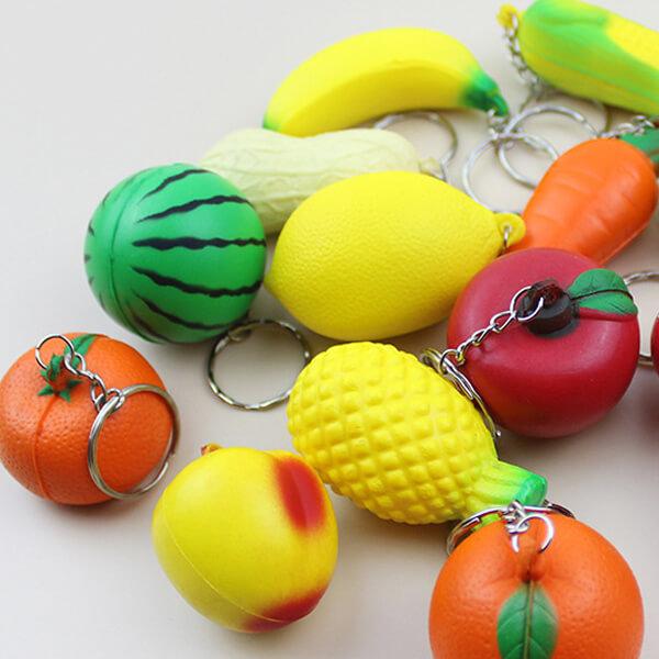 アクセサリーグッズ 通販 プレゼント やわらかキーホルダー バナナ