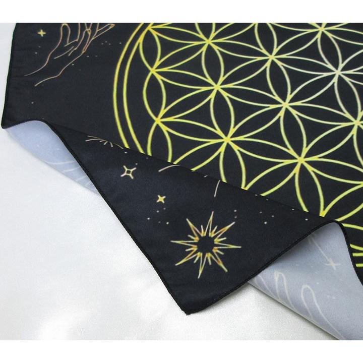 タロットクロス フラワーオブライフ 49cm タロット カード ゴールド