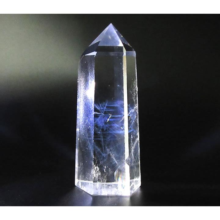 爆アレ❗️【金運☆魔除】虹☆スモーキークォーツ☆ブルーエンジェルラダーA11285 エンジェルラダークォーツ ポリッシュ 57g 虹あり 訳アリ 神の約束の