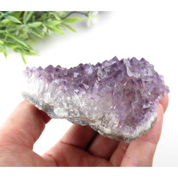 アメジスト クラスター 142g ブラジル産 虹あり 浄化に インテリアに