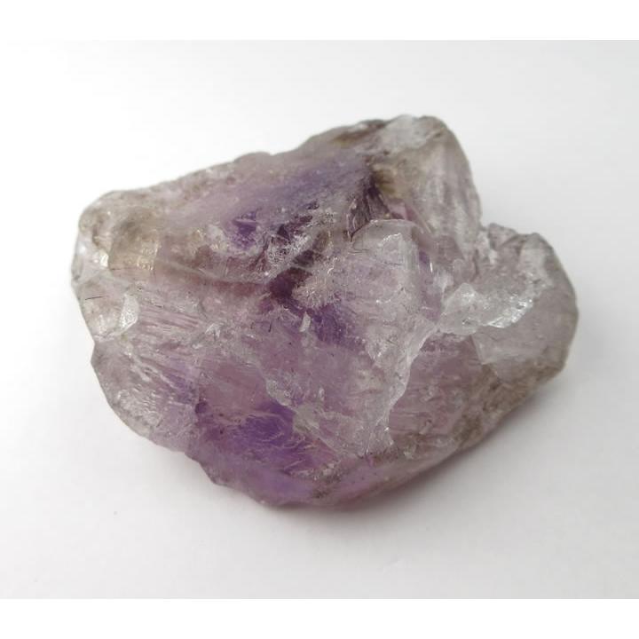 エレスチャル水晶 スモーキーアメジスト 虹あり48g 知識の無尽蔵