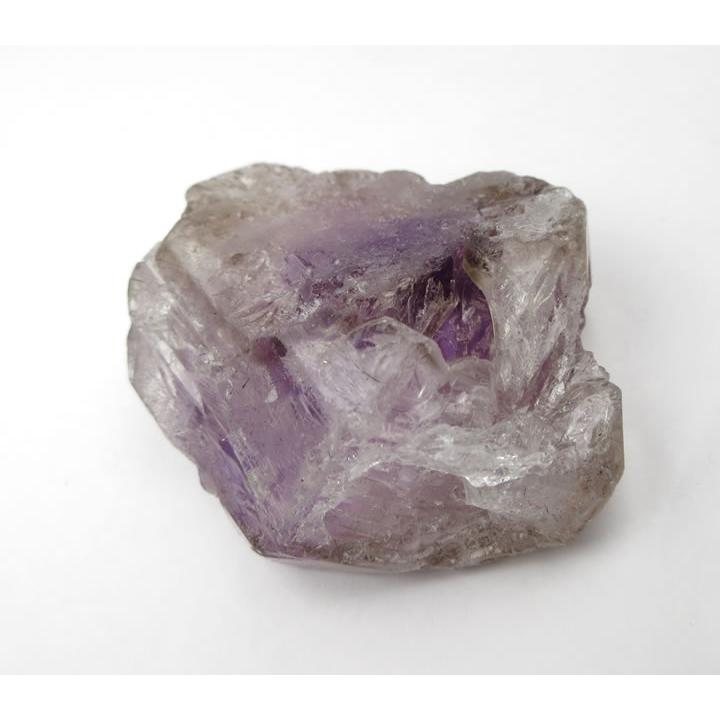エレスチャル水晶 スモーキーアメジスト 虹あり48g 知識の無尽蔵な源