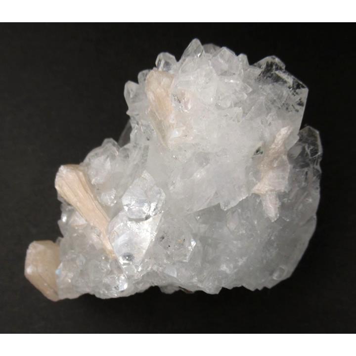 クリアアポフィライト クラスター 55g 虹あり 神や天使と日常的に