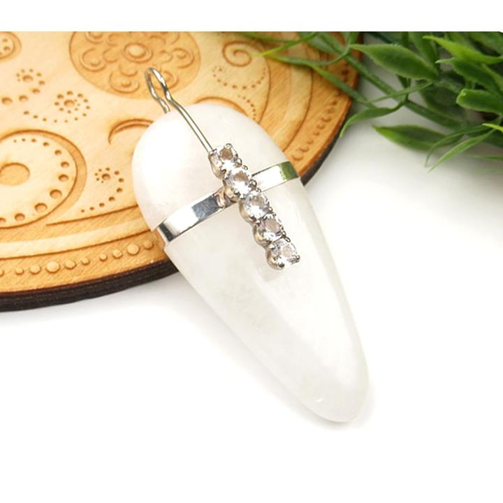 限定品 ホワイトアゼツライト アセンション5 ペンダントトップ 55mm  