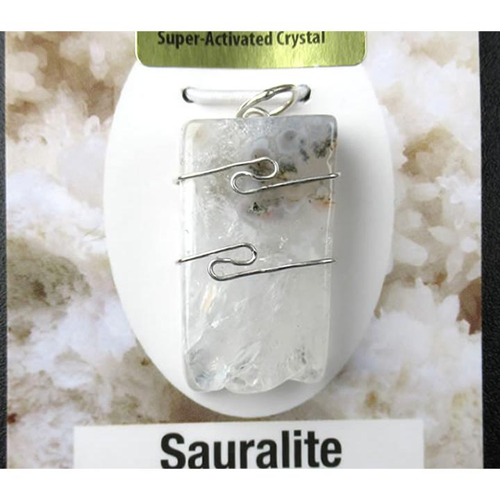 アゾゼオサウラライトアゼツライト ペンダント 虹あり H＆E社証明書付