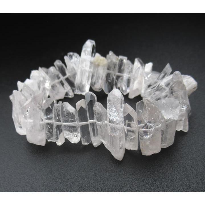 ダンビュライト結晶 高品質 透明 原石 ブレスレット H&E社 B1danbu007