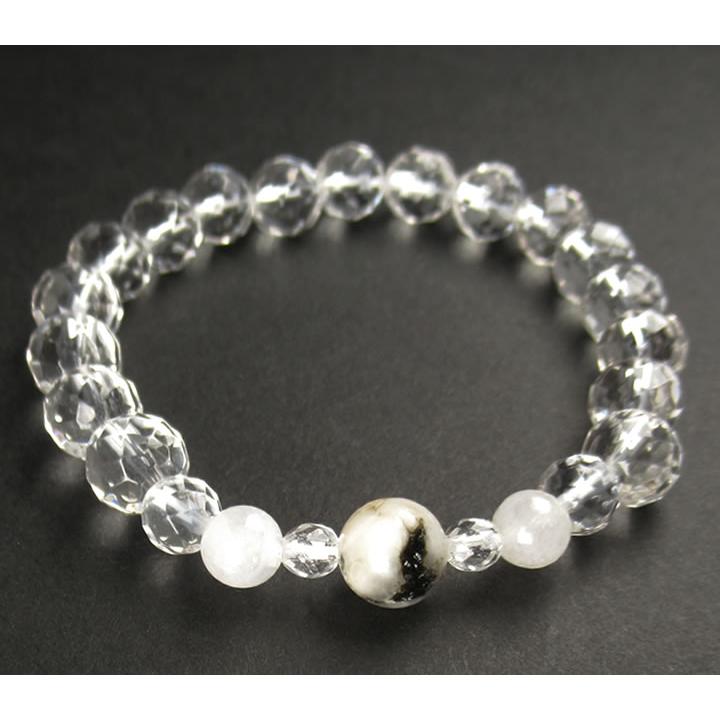 ヘブン＆アース社　アゾゼオフェナカイト　P T   8/9〜8/16限定価格♡ ロシア産 フェナカイト 8mm&アゾゼオアゼツライト 6mm ヘブンアンド
