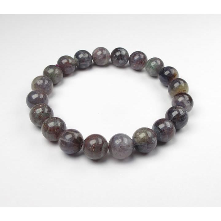 太陽の煌めきで内面を整える力を秘めた｜アイオライトサンストーン｜10mmブレス アイオライトサンストーン 10mmブレスレット キラキラのラメが出る