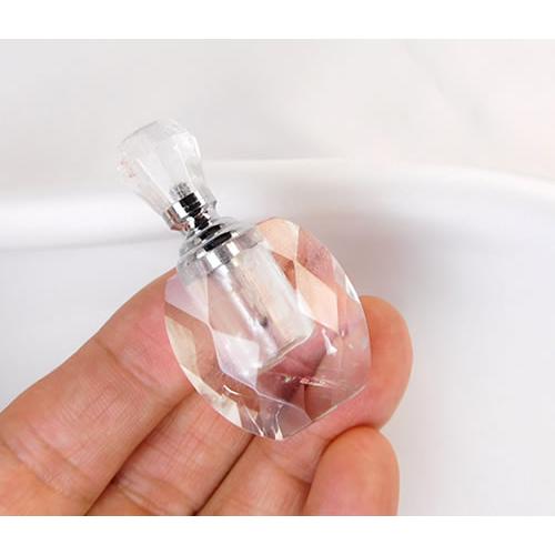 アトマイザーボトル ロッククリスタル ( 水晶 ) ジェムエッセンス入れ