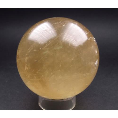 ゴールデンカルサイト 65mm スフィア 丸玉 396g 虹あり calgold60s001