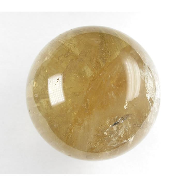 ブラジル産 シトリン スフィア 63mm 387g 虹あり 丸玉 大天使ジョフィエルの宝石 太陽の光線 天然石 パワーストーン 浄化 インテリア ci182の画像