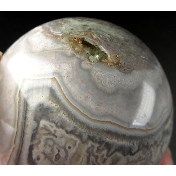 メキシカンクレイジーアゲート スフィア 丸玉 51mm 美しいジオードとレースのような縞模様 祈りや瞑想に最適 天然石 パワーストーン crazy038_9
