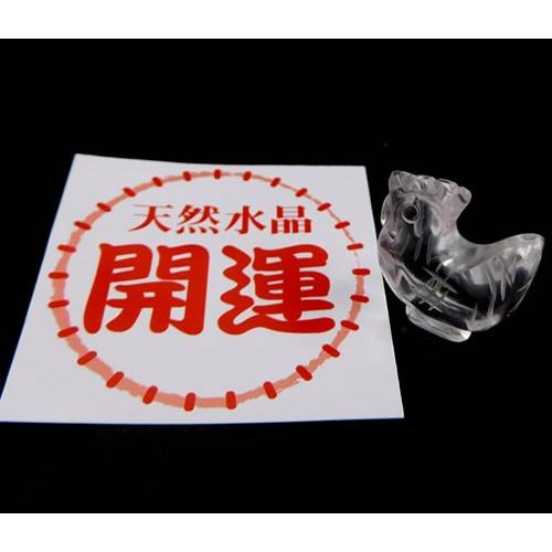 開運干支 天然水晶“酉”姿彫り 置き石 開運台紙付き d0002 : ラベンダー 