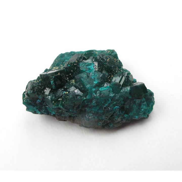 ダイオプテーズ 原石 27g 透明感のある深いグリーンの結晶が大変美しい