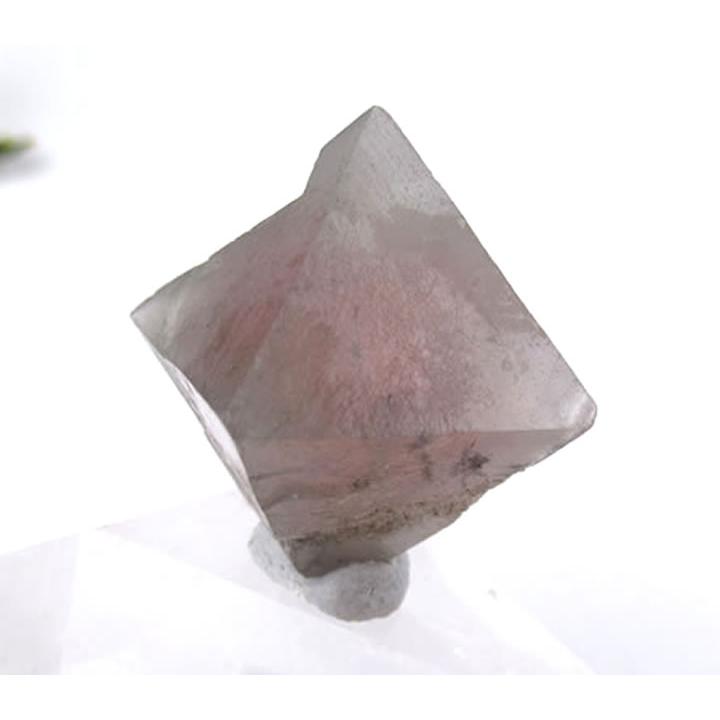 ピンクフローライト 八面体結晶 11.2g 内モンゴル産 透かして見ると